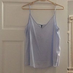 Brand new HM white and blue striped top